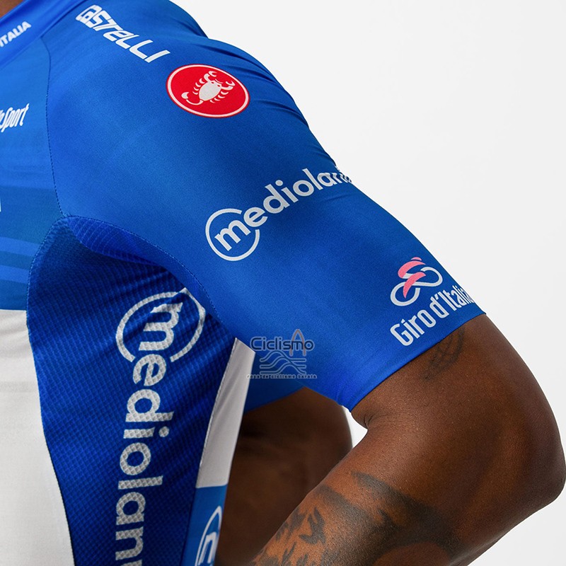 Giro d'Italia Ropa Ciclismo Culotte Corto 2023 Hombre Mangas Cortas Azul